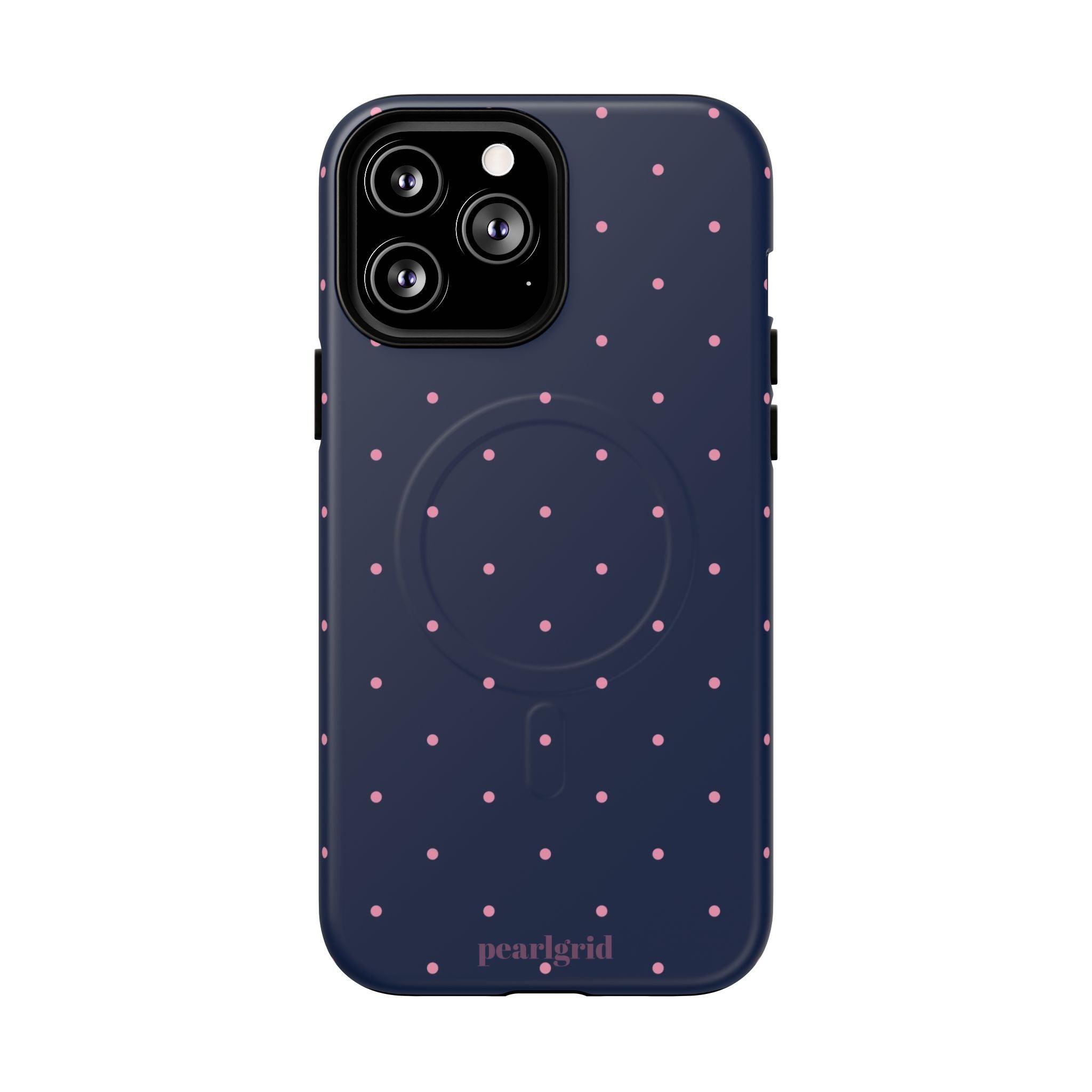 Dot Crush Navy | Magnetic iPhone Case