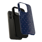 Dot Crush Navy | Magnetic iPhone Case