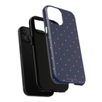 Dot Crush Navy | Magnetic iPhone Case
