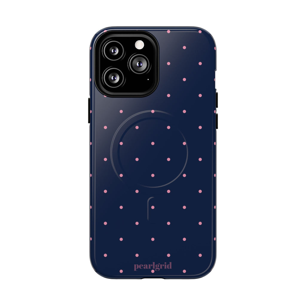 Dot Crush Navy | Magnetic iPhone Case
