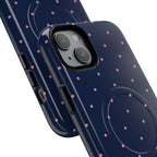 Dot Crush Navy | Magnetic iPhone Case