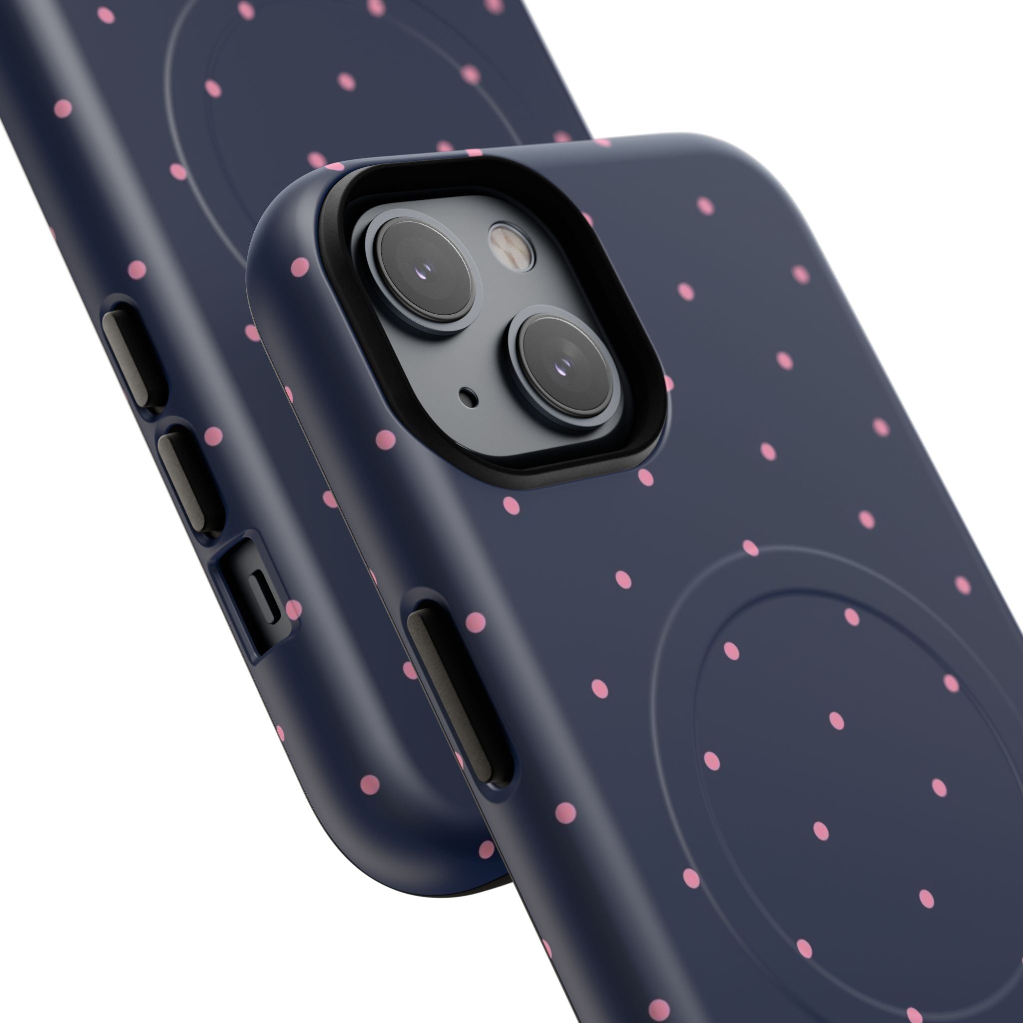 Dot Crush Navy | Magnetic iPhone Case