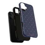 Dot Crush Navy | Magnetic iPhone Case