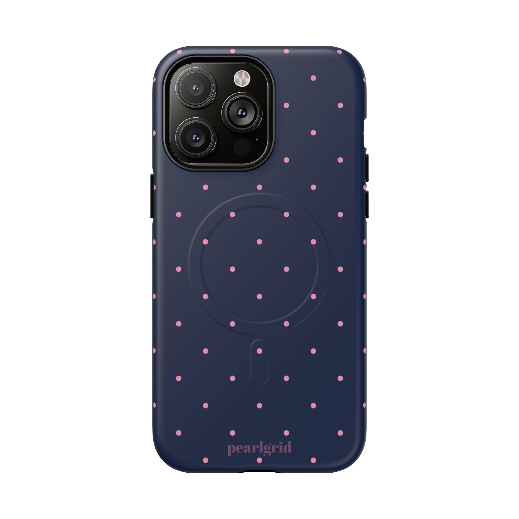 Dot Crush Navy | Magnetic iPhone Case