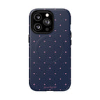 Dot Crush Navy | Magnetic iPhone Case