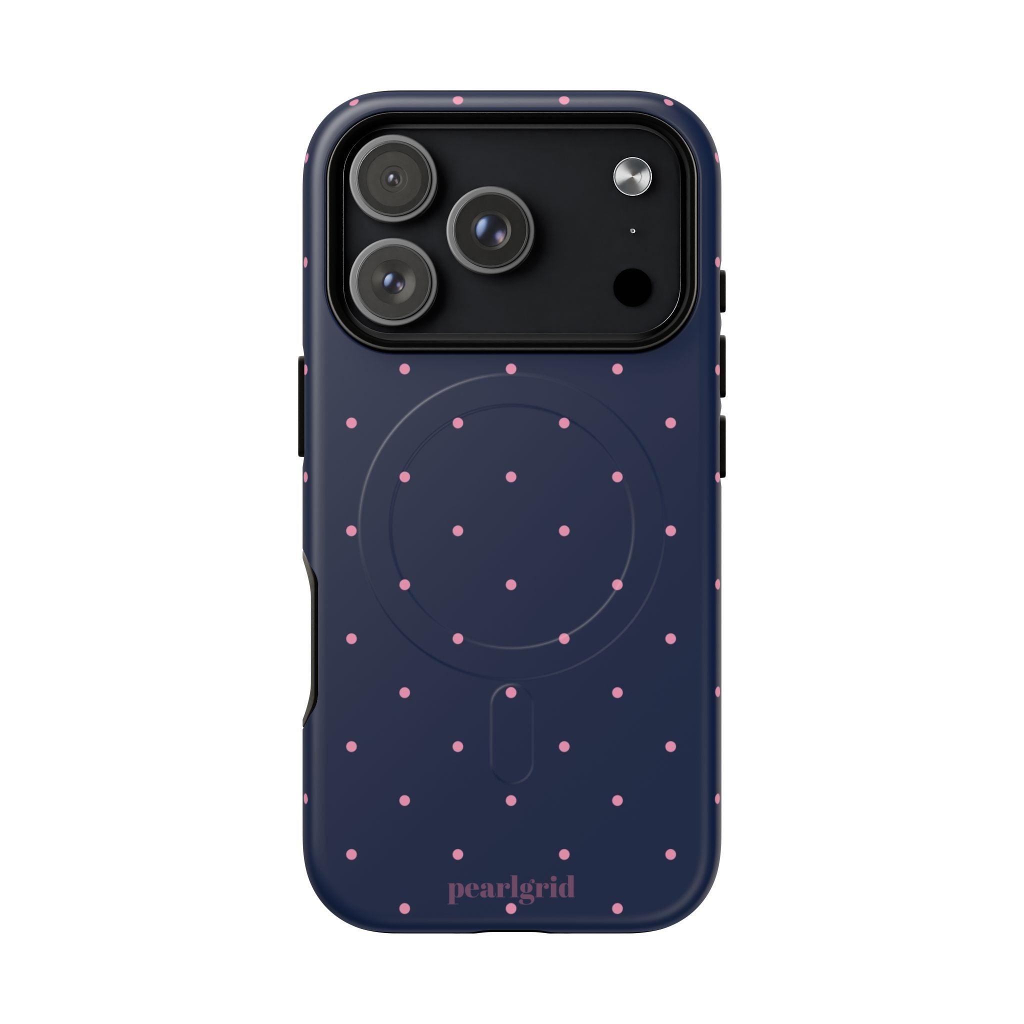 Dot Crush Navy | Magnetic iPhone Case