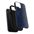 Dot Crush Navy | Magnetic iPhone Case