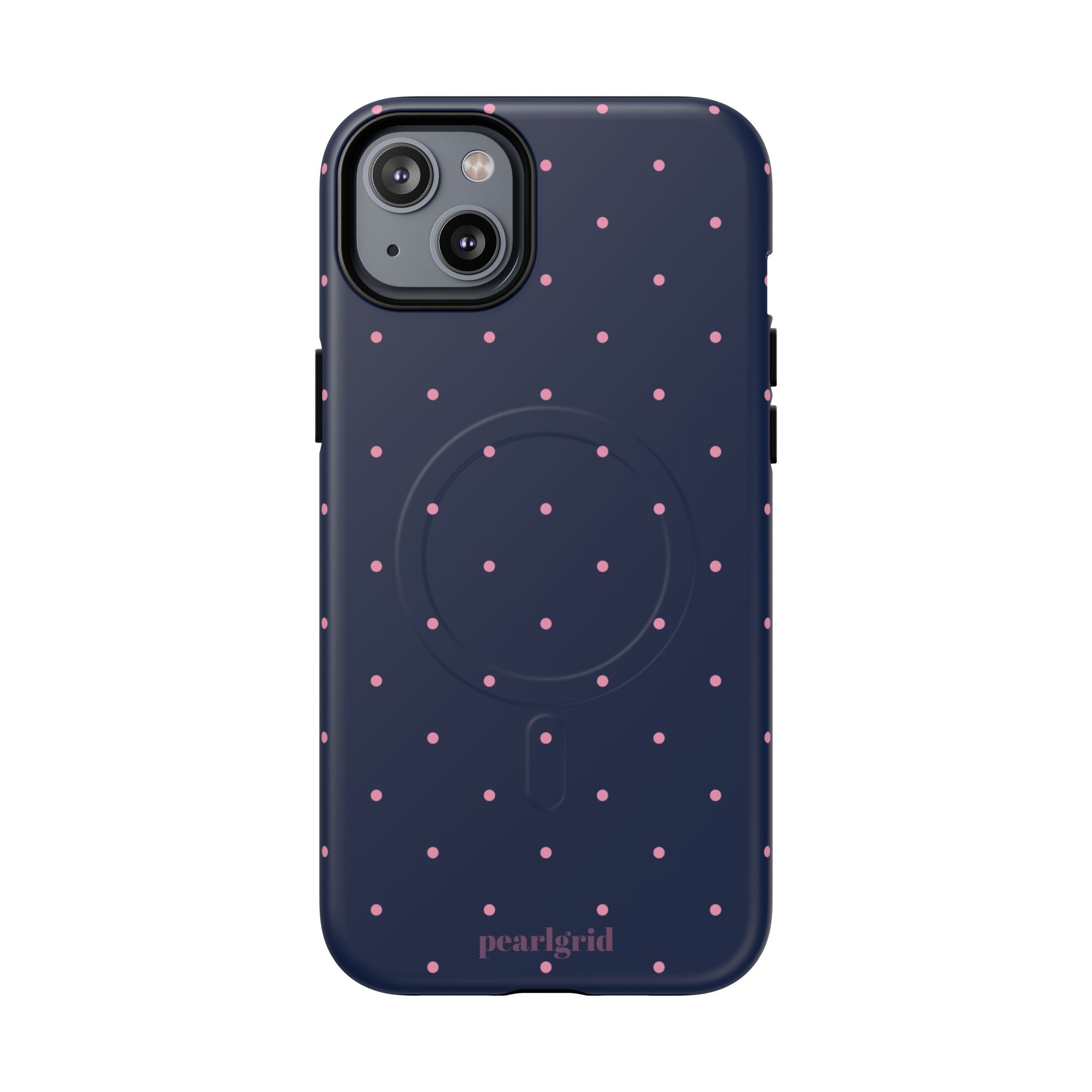 Dot Crush Navy | Magnetic iPhone Case