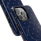 Dot Crush Navy | Magnetic iPhone Case