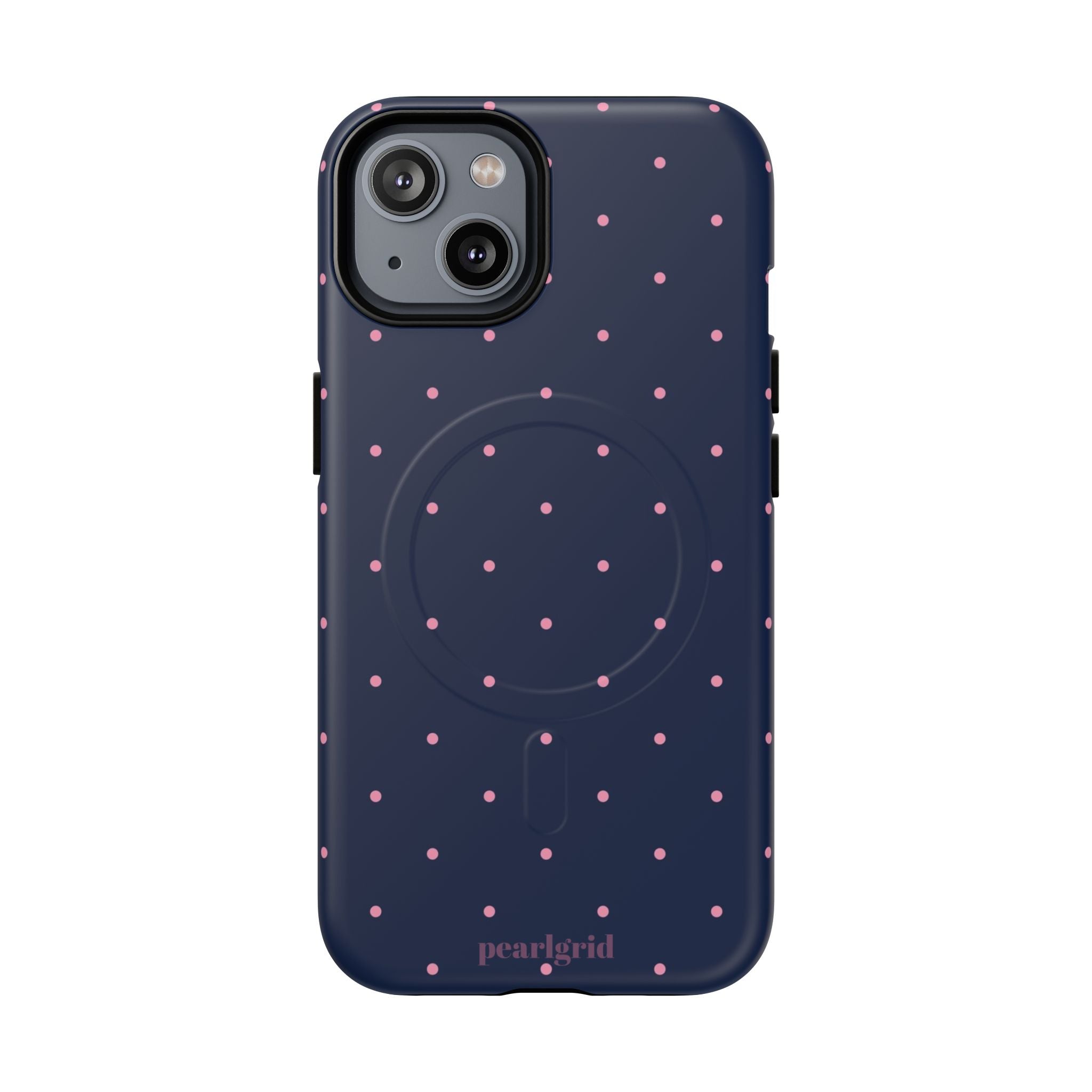 Dot Crush Navy | Magnetic iPhone Case